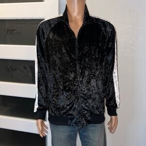 G-Style USA Mens Accented Velour Zipper Track Jacket - NWT - Size L